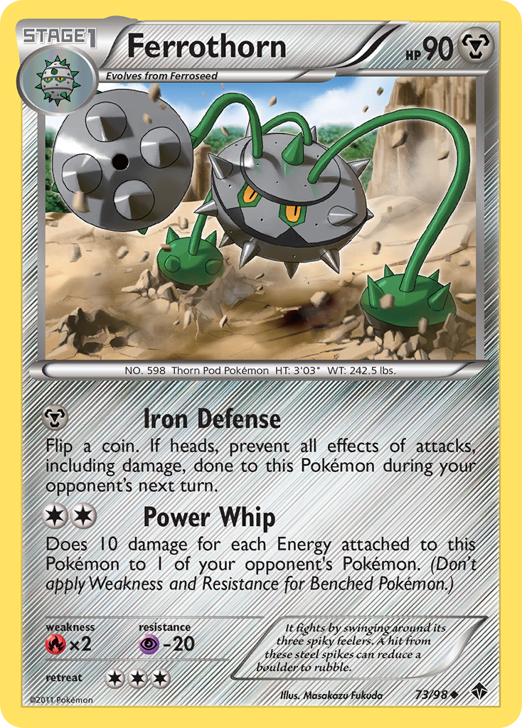 Ferrothorn (73/98) [Black & White: Emerging Powers] | Jomio and Rueliete's Cards and Comics