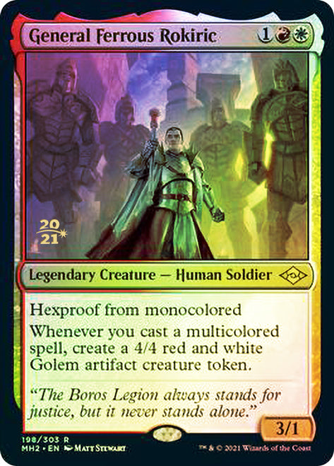General Ferrous Rokiric [Modern Horizons 2 Prerelease Promos] | Jomio and Rueliete's Cards and Comics