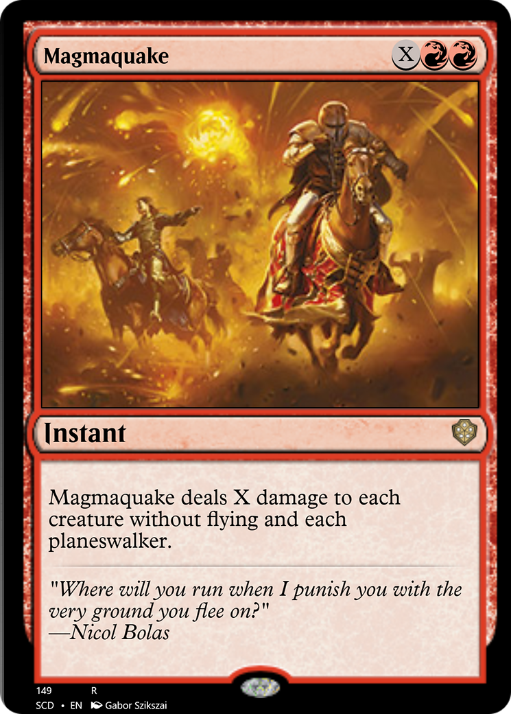 Magmaquake [Starter Commander Decks] | Jomio and Rueliete's Cards and Comics