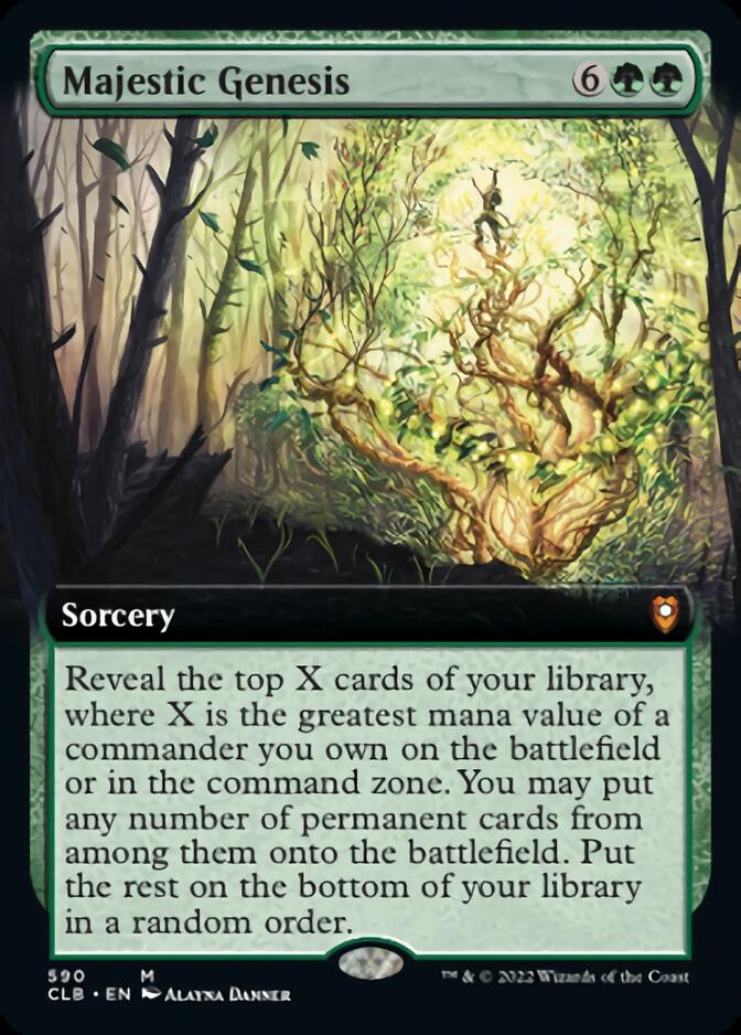 Majestic Genesis (Extended Art) [Commander Legends: Battle for Baldur's Gate] | Jomio and Rueliete's Cards and Comics