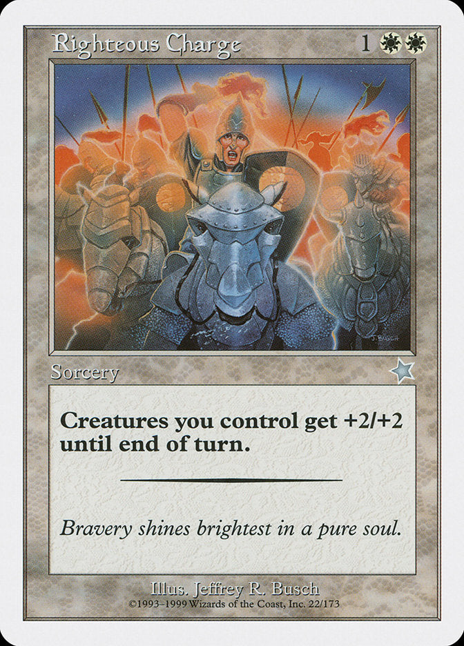 Righteous Charge [Starter 1999] | Jomio and Rueliete's Cards and Comics