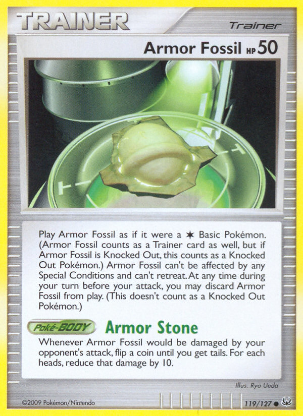 Armor Fossil (119/127) [Platinum: Base Set] | Jomio and Rueliete's Cards and Comics