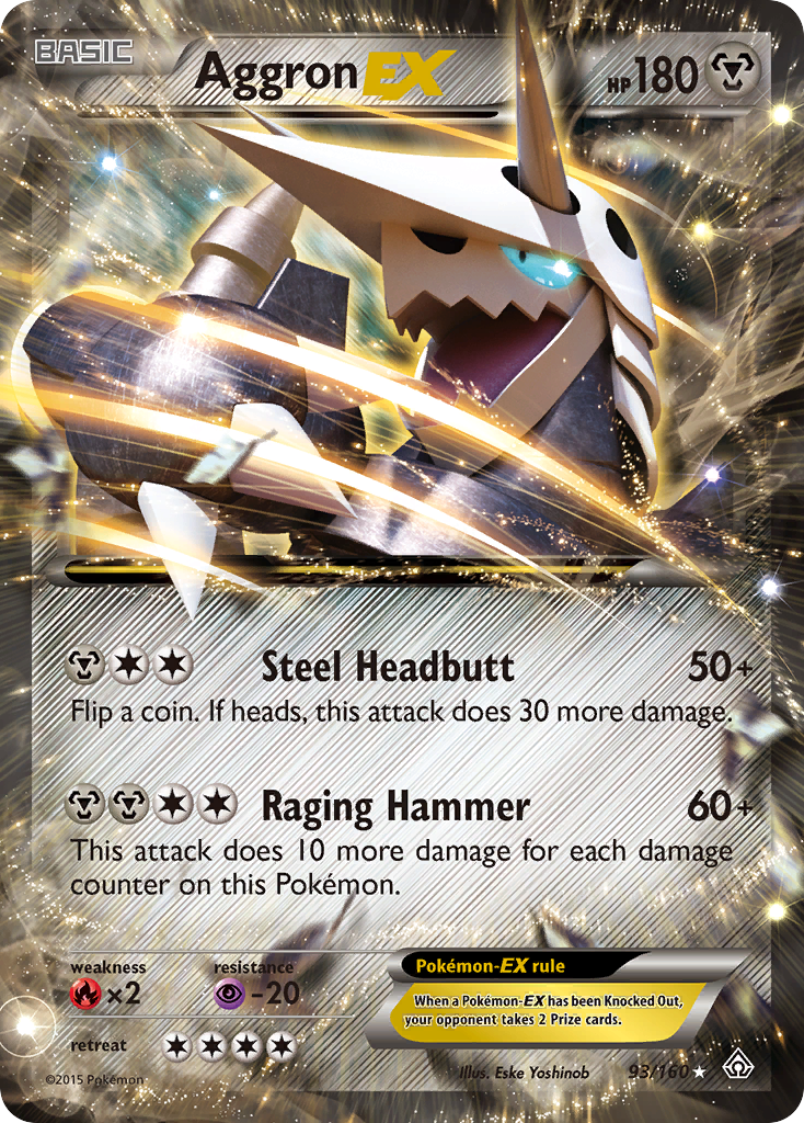 Aggron EX (93/160) [XY: Primal Clash] | Jomio and Rueliete's Cards and Comics