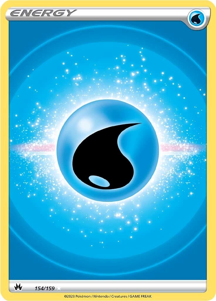 Water Energy (154/159) (Texture Full Art) [Sword & Shield: Crown Zenith] | Jomio and Rueliete's Cards and Comics