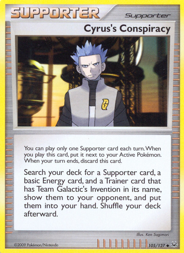 Cyrus's Conspiracy (105/127) [Platinum: Base Set] | Jomio and Rueliete's Cards and Comics