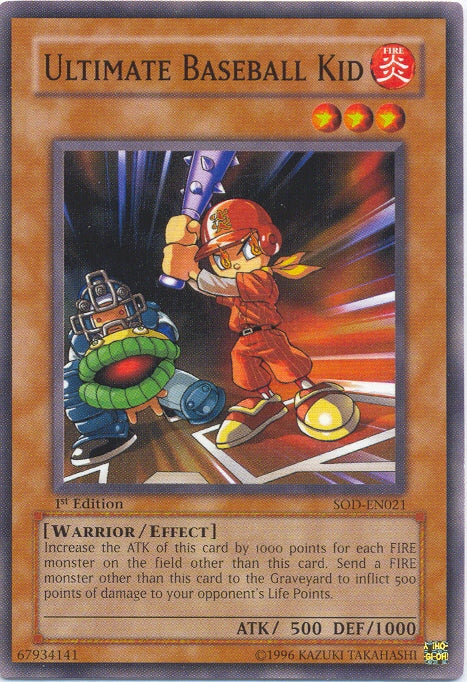 Ultimate Baseball Kid [SOD-EN021] Common | Jomio and Rueliete's Cards and Comics