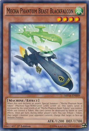 Mecha Phantom Beast Blackfalcon [MP14-EN009] Common | Jomio and Rueliete's Cards and Comics