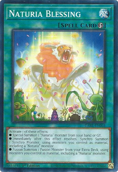 Naturia Blessing [DABL-EN064] Common | Jomio and Rueliete's Cards and Comics