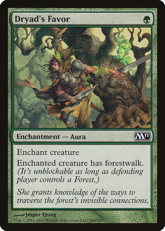 Dryad's Favor [Magic 2011] | Jomio and Rueliete's Cards and Comics