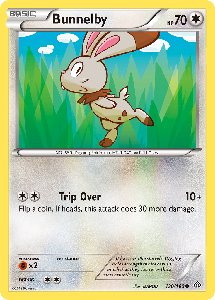 Bunnelby (120/160) [XY: Primal Clash] | Jomio and Rueliete's Cards and Comics