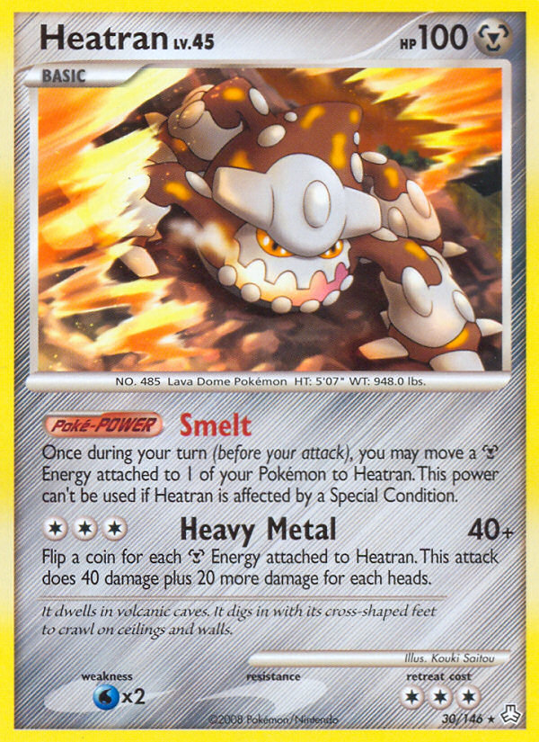 Heatran (30/146) [Diamond & Pearl: Legends Awakened] | Jomio and Rueliete's Cards and Comics