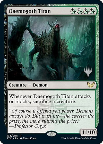 Daemogoth Titan (Promo Pack) [Strixhaven: School of Mages Promos] | Jomio and Rueliete's Cards and Comics
