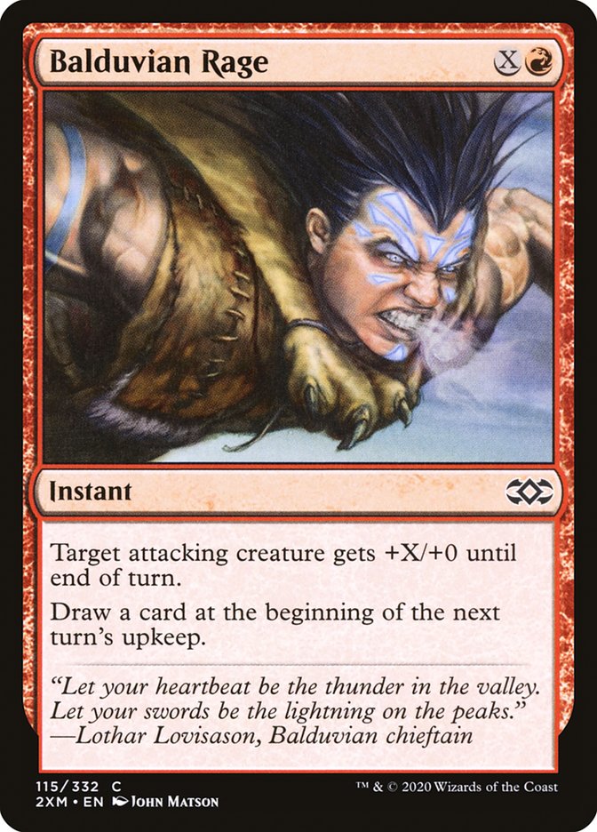 Balduvian Rage [Double Masters] | Jomio and Rueliete's Cards and Comics