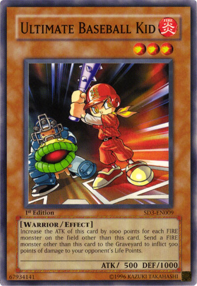 Ultimate Baseball Kid [SD3-EN009] Common | Jomio and Rueliete's Cards and Comics