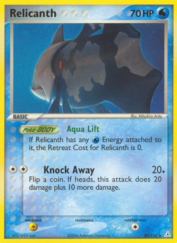 Relicanth (30/110) [EX: Holon Phantoms] | Jomio and Rueliete's Cards and Comics