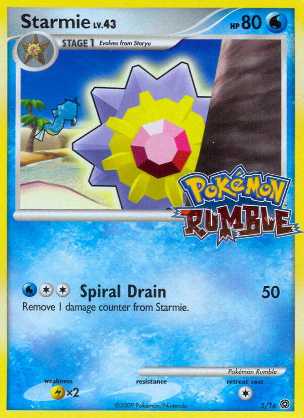 Starmie (5/16) [Pokémon Rumble] | Jomio and Rueliete's Cards and Comics