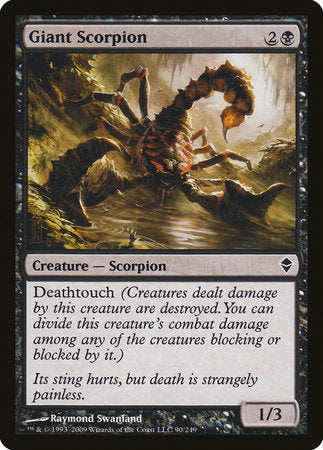 Giant Scorpion [Zendikar] | Jomio and Rueliete's Cards and Comics