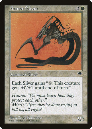 Armor Sliver [Tempest] | Jomio and Rueliete's Cards and Comics