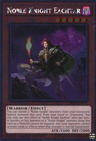 Noble Knight Eachtar [NKRT-EN011] Platinum Rare | Jomio and Rueliete's Cards and Comics