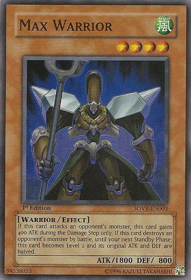 Max Warrior [SOVR-EN003] Super Rare | Jomio and Rueliete's Cards and Comics