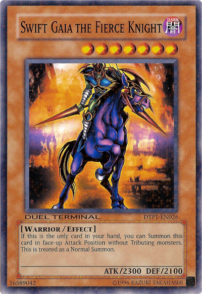 Swift Gaia the Fierce Knight [DTP1-EN026] Common | Jomio and Rueliete's Cards and Comics