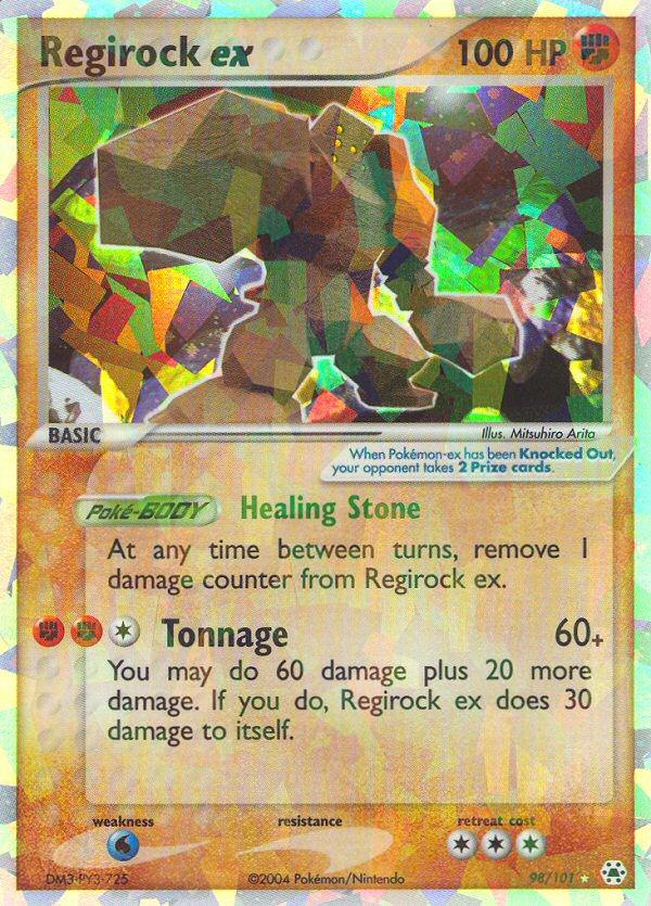 Regirock ex (98/101) [EX: Hidden Legends] | Jomio and Rueliete's Cards and Comics