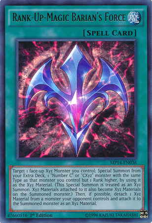 Rank-Up-Magic Barian's Force [MP14-EN036] Ultra Rare | Jomio and Rueliete's Cards and Comics