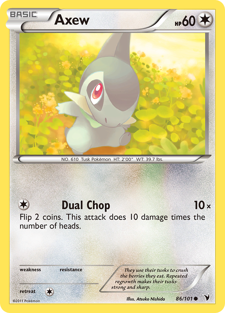 Axew (86/101) [Black & White: Noble Victories] | Jomio and Rueliete's Cards and Comics