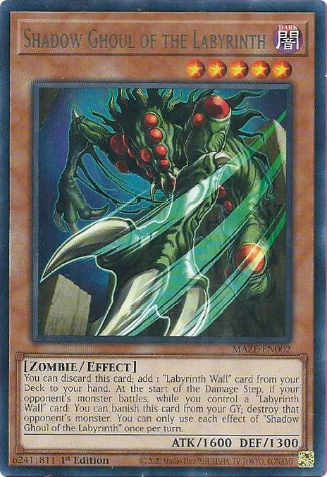 Shadow Ghoul of the Labyrinth [MAZE-EN002] Rare | Jomio and Rueliete's Cards and Comics