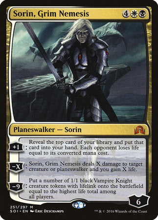 Sorin, Grim Nemesis [Shadows over Innistrad] | Jomio and Rueliete's Cards and Comics