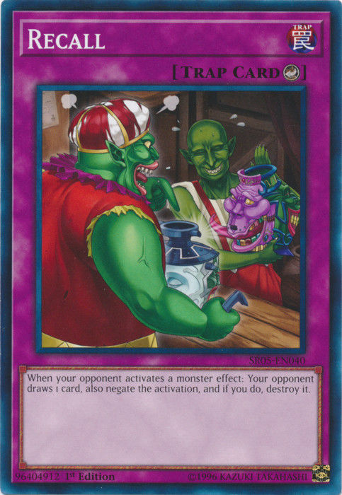 Recall [SR05-EN040] Common | Jomio and Rueliete's Cards and Comics