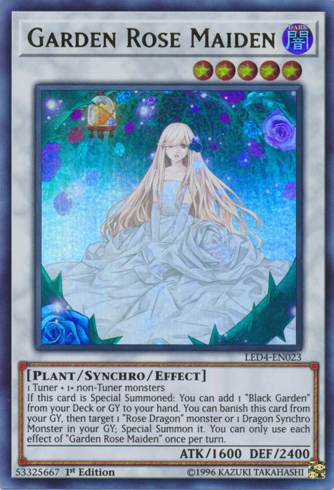 Garden Rose Maiden [LED4-EN023] Ultra Rare | Jomio and Rueliete's Cards and Comics