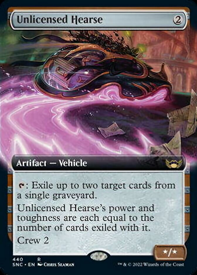 Unlicensed Hearse (Extended Art) [Streets of New Capenna] | Jomio and Rueliete's Cards and Comics