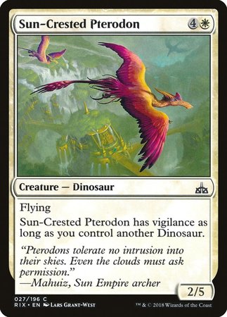 Sun-Crested Pterodon [Rivals of Ixalan] | Jomio and Rueliete's Cards and Comics