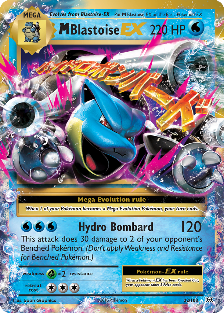 M Blastoise EX (22/108) [XY: Evolutions] | Jomio and Rueliete's Cards and Comics