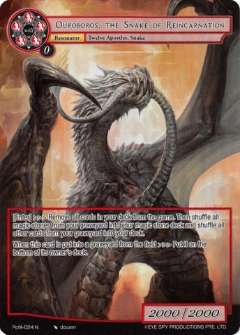 Ouroboros, the Snake of Reincarnation (Full Art) (PofA-024) [Alice Origin IV: Prologue of Attoractia] | Jomio and Rueliete's Cards and Comics