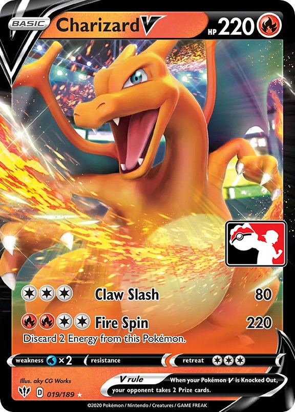 Charizard V (019/189) [Prize Pack Series One] | Jomio and Rueliete's Cards and Comics