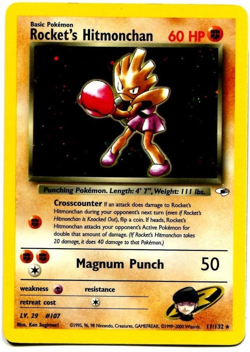Rocket's Hitmonchan (11/132) [Gym Heroes Unlimited] | Jomio and Rueliete's Cards and Comics