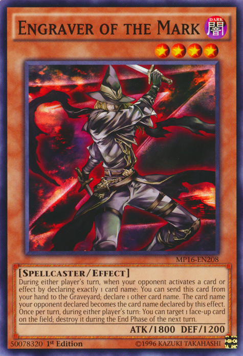 Engraver of the Mark [MP16-EN208] Common | Jomio and Rueliete's Cards and Comics