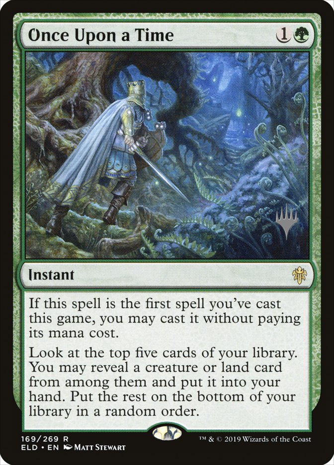 Once Upon a Time (Promo Pack) [Throne of Eldraine Promos] | Jomio and Rueliete's Cards and Comics