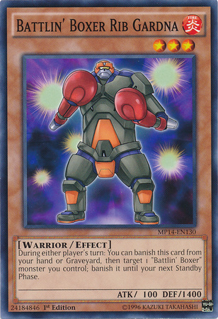 Battlin' Boxer Rib Gardna [MP14-EN130] Common | Jomio and Rueliete's Cards and Comics