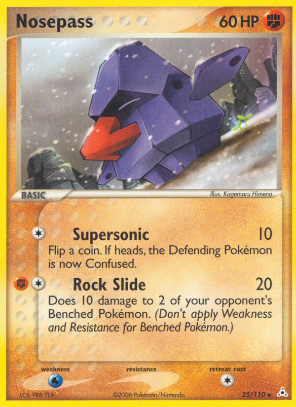 Nosepass (25/110) [EX: Holon Phantoms] | Jomio and Rueliete's Cards and Comics