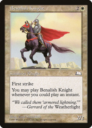 Benalish Knight [Weatherlight] | Jomio and Rueliete's Cards and Comics