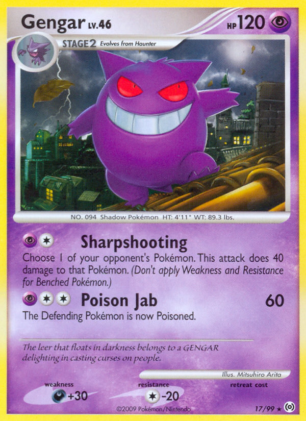 Gengar (17/99) [Platinum: Arceus] | Jomio and Rueliete's Cards and Comics