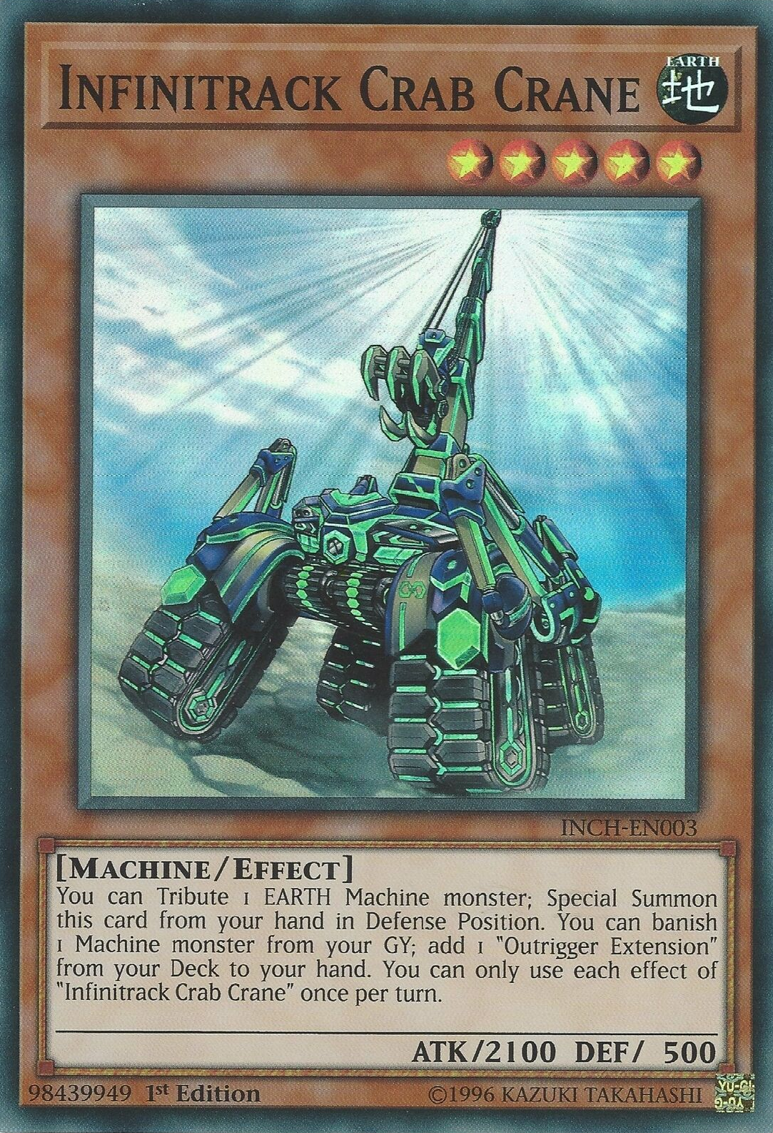 Infinitrack Crab Crane [INCH-EN003] Super Rare | Jomio and Rueliete's Cards and Comics
