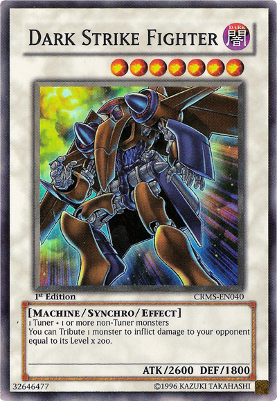 Dark Strike Fighter [CRMS-EN040] Super Rare | Jomio and Rueliete's Cards and Comics
