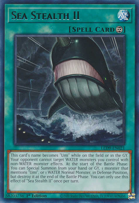Sea Stealth II [LED9-EN021] Rare | Jomio and Rueliete's Cards and Comics