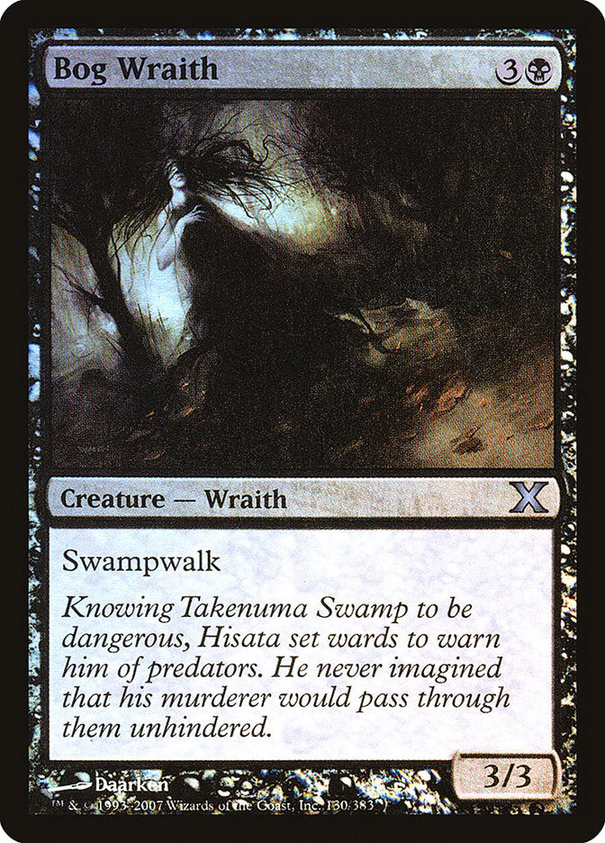 Bog Wraith (Premium Foil) [Tenth Edition] | Jomio and Rueliete's Cards and Comics