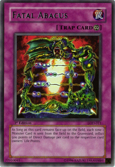 Fatal Abacus [LOD-011] Rare | Jomio and Rueliete's Cards and Comics