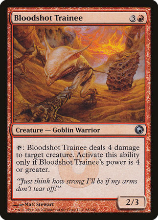 Bloodshot Trainee [Scars of Mirrodin] | Jomio and Rueliete's Cards and Comics